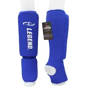 Legend Sports Scheenbeschermers Legend Easy Kids/Volwassenen Blauw Elastisch