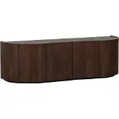 Woood Sense Dressoir 4-Deurs - Mango - Walnoot - 50x160x46