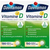 Davitamon 2x Vitamine D Kind 150 Smelttabletten