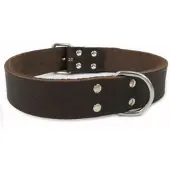 Brekz Leren Halsband Bruin 60 cm x 30 mm