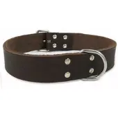 Brekz Leren Halsband Bruin 60 cm x 40 mm