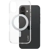 PanzerGlass Kickstand Case MagSafe voor de Apple iPhone 16 - Silver