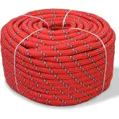 vidaXL Boot touw 6 mm 100 m polypropyleen rood