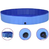 vidaXL Hondenzwembad inklapbaar 200x30 cm PVC blauw