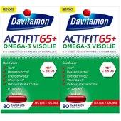 Davitamon 2x Actifit 65+ Omega-3 Visolie 80 capsules
