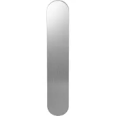 GPF bouwbeslag GPF Gatdeel langschild afgerond 218x40x8.5mm geheel blind