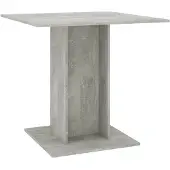 vidaXL Eettafel 80x80x75 cm bewerkt hout betongrijs