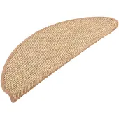 vidaXL Trapmatten 15 st 65x21x4 cm Lichtbruin Halfrond Groot