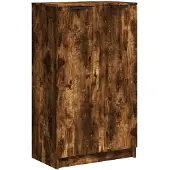 vidaXL Schoenenkast 59x35x100 cm bewerkt hout gerookt eikenkleurig