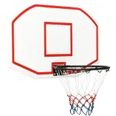 vidaXL Basketballmand, wit, 109x71x3 cm, polyethyleen