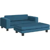 vidaXL Hondenmand met verlengstuk 100x50x30 cm fluweel blauw