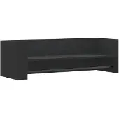 vidaXL Wandschap 100x35x30,5 cm bewerkt hout zwart
