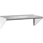 vidaXL Wandschap 100x45x31 cm roestvrijstaal zilverkleurig