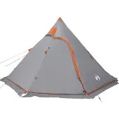 vidaXL Tipitent 5-persoons waterdicht grijs