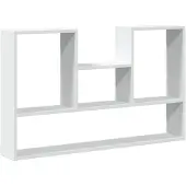 vidaXL Wandplank Wit 99x15x60 cm Bewerkt Hout