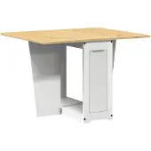 vidaXL Eettafel Corona inklapbaar massief grenenhout wit