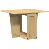 vidaXL Eettafel Corona inklapbaar massief grenenhout wasbruin