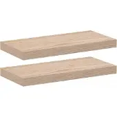 vidaXL Wandschapppen 2 st 50x23,5x4 cm bewerkt hout