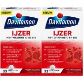 Davitamon 2x IJzer Met Vitamine B12 33 tabletten