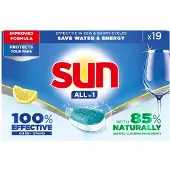 SUN Vaatwastabletten All-in-1 Citroen 19 Stuks