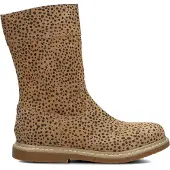 Shoesme suède laarzen met panterprint cognac/zwart Bruin Dierenprint - maat 28