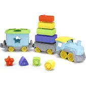 Green Toys Stapel en Sorteer Trein - 12 delig - educatief speelgoed