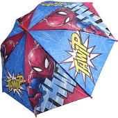 Merkloos Spiderman jongens paraplu transparant