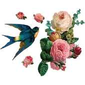 VAN IKKE Muursticker Set bloemen