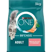 Purina 2x One Adult Zalm&Granen - Kattenvoer- 3kg