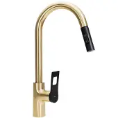 REA Keukenkraan Soul Black/brush Gold