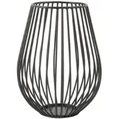 Point-Virgule Wire theelichthouder zwart ø 11.5cm