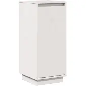 vidaXL Dressoir 31,5x34x75 cm massief grenenhout wit