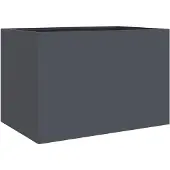 vidaXL Plantenbak 62x47x46 cm staal antracietkleurig