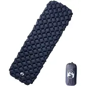 vidaXL Kampeermatras opblaasbaar 190x58x6 cm 1- persoons grijs