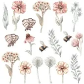 Pastelowe Love Muursticker Wildflowers II Wildflowers II
