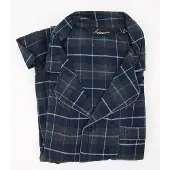 Ambassador Pyjama Flanel | Blauw Geblokt - marine combinaties