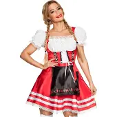 Boland Tiroler jurk Helena rood