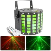 Beamz Radical II Derby met laser en strobo 3-in-1 effect