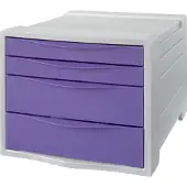 Esselte 2 Large And Small Color Breeze Buc Drawers Paars Kinderen
