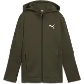 Puma Evostripe kinder sweatvest donkergroen maat 146/152