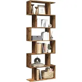 vidaXL Kamerscherm / boekenkast 6-laags 70x24x193 cm hout oud hout
