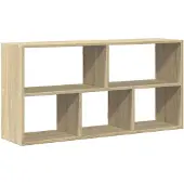 vidaXL Wandschap 100x25x50 cm bewerkt hout sonoma eikenkleurig