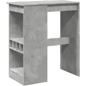 vidaXL Bartafel met rekken 90x47,5x103,5 cm bewerkt hout betongrijs