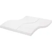 vidaXL Schuimmatras 7 zones hardheid 20 ILD 160x220 cm wit