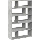 vidaXL kamerscherm 100x33x156,5 cm bewerkt hout betongrijs
