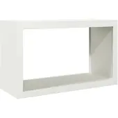 vidaXL Haardhoutrek 100x40x60 cm staal wit
