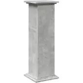 vidaXL Sokkel met opbergruimte 31x30x90 cm bewerkt hout betongrijs