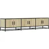 vidaXL Tv-meubel 180x35x41 cm bewerkt hout sonoma eikenkleurig