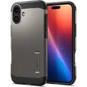 Spigen Tough Armor Backcover MagSafe voor de Apple iPhone 16 - Gunmetal