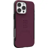 Uag Civilian Backcover MagSafe voor de Apple iPhone 16 Pro Max - Bordeaux